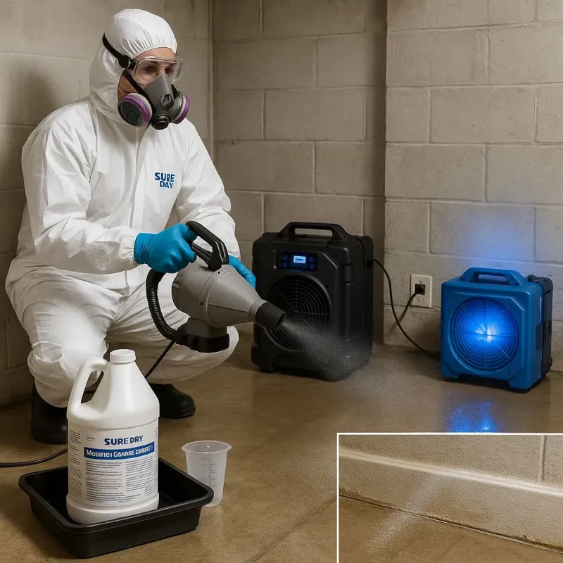 Sanitization and Odor Removal process in Humble, TX
